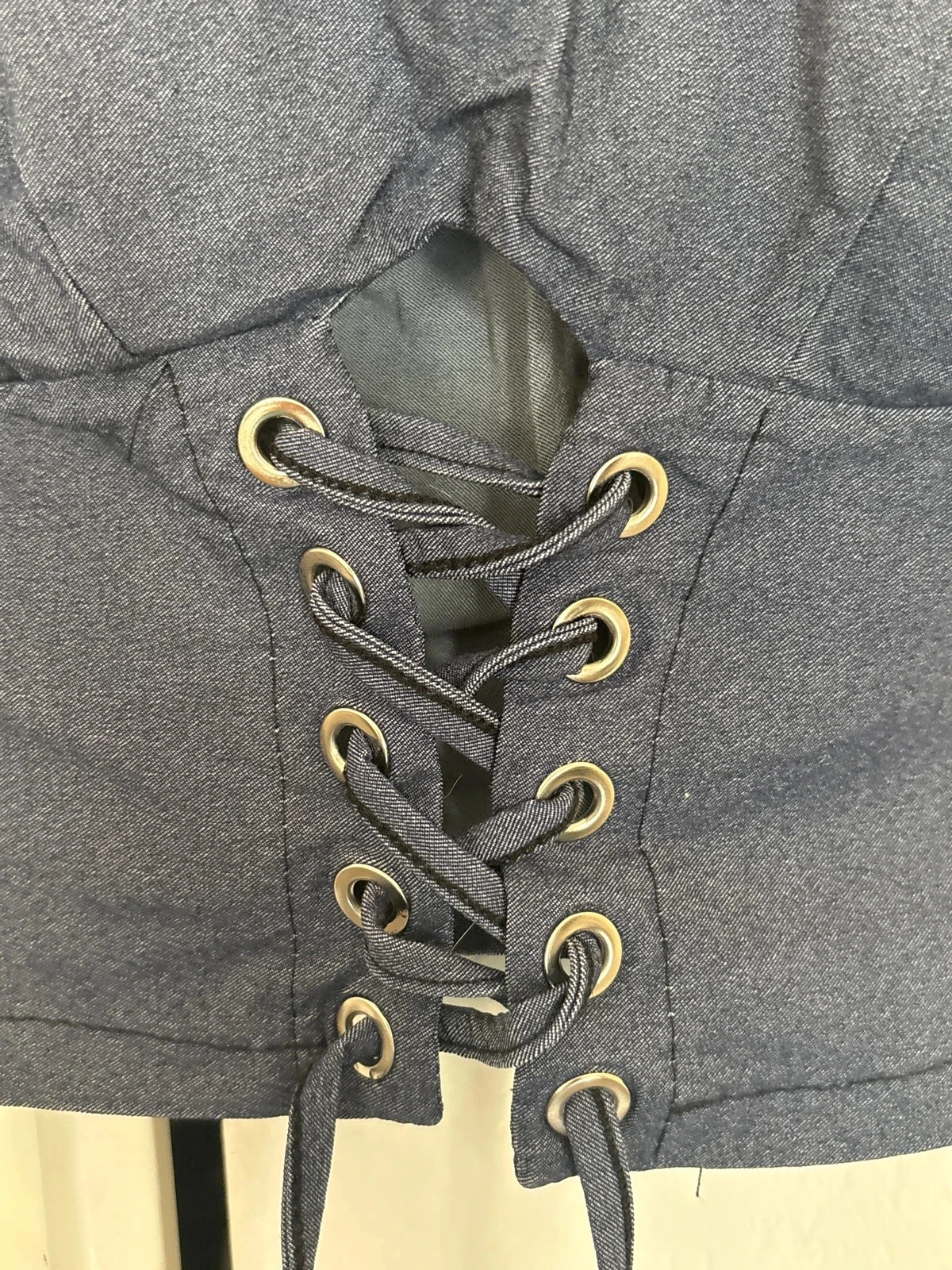 Bustier de mezclilla talla XS – photo 2